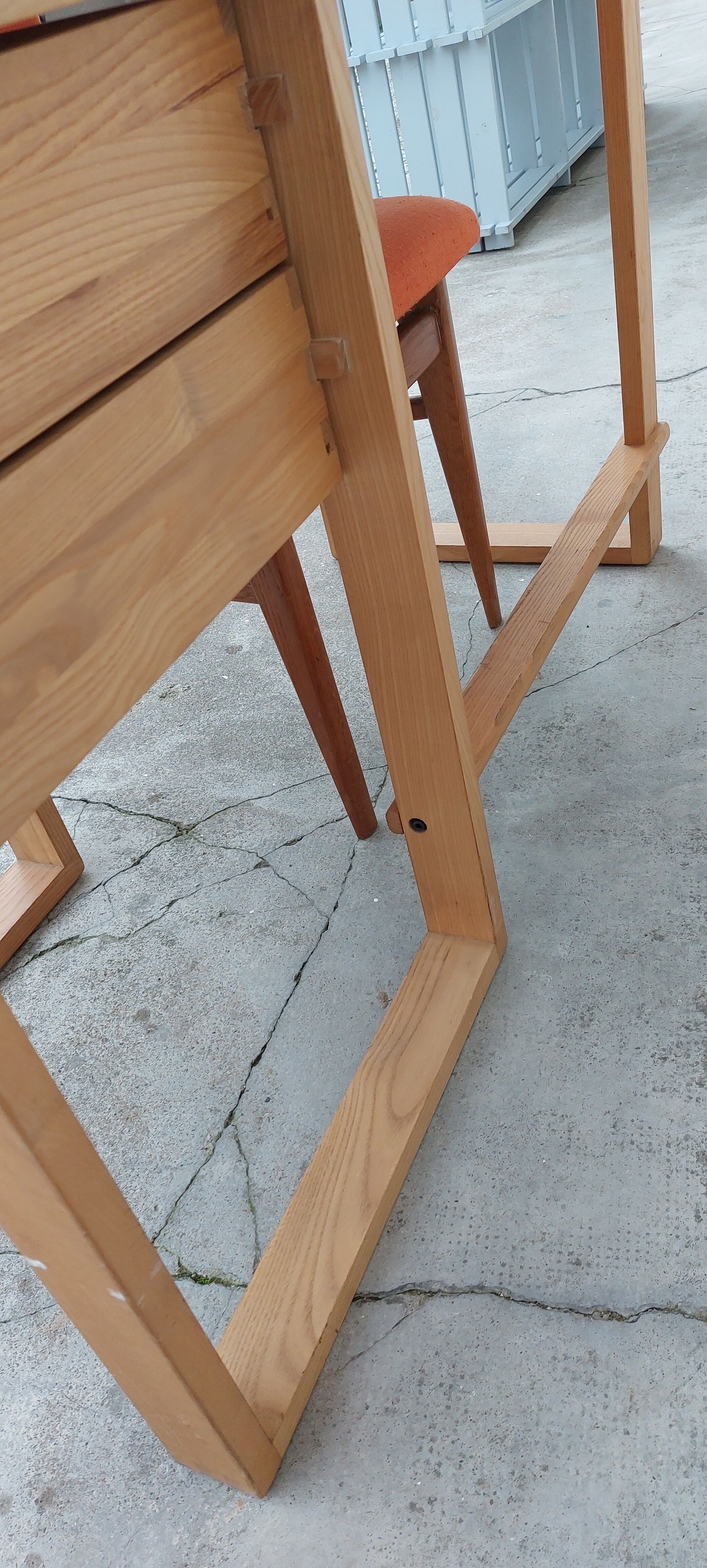 Bureau d'architecte vintage 2 tiroirs, 1960s