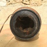 Vintage cart hub lamp foot