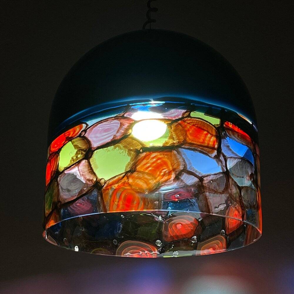 Suspended lamp Tinta by Renato Toso & Note Massari for Leucos, Italy, 1971