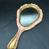 Venetian wooden hand-facing mirror
