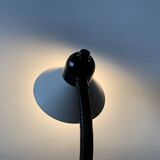 Vintage white and black metal desk lamp