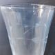 6 flutes à champagne en verre ciselé