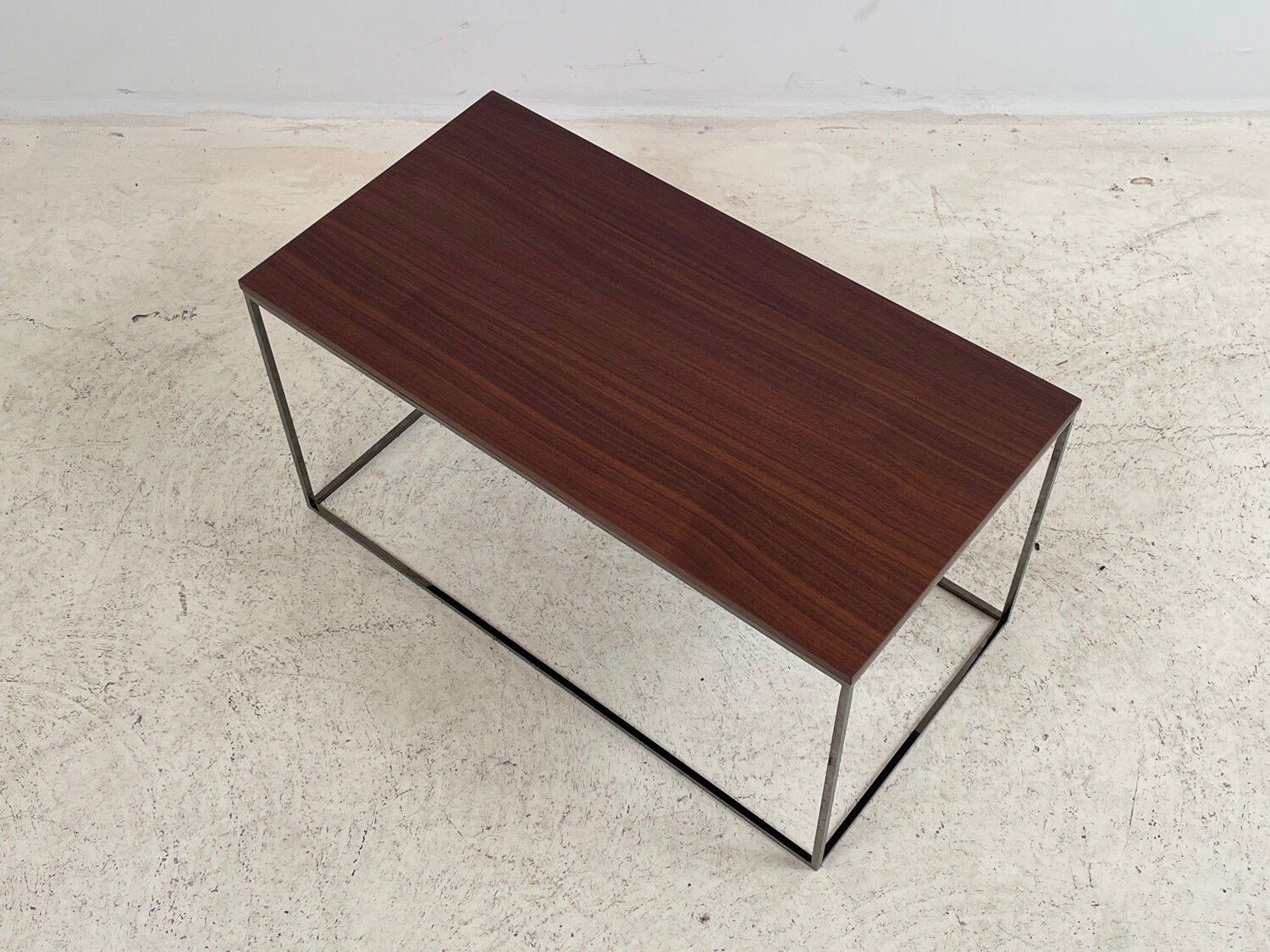 Contemporary teak side table or end table
