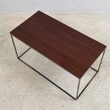 Contemporary teak side table or end table