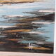 Painting signed oil painting of a seaside landscape