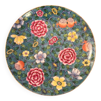 Floral decorative plate from Delvaux 18 Rroyal Paris