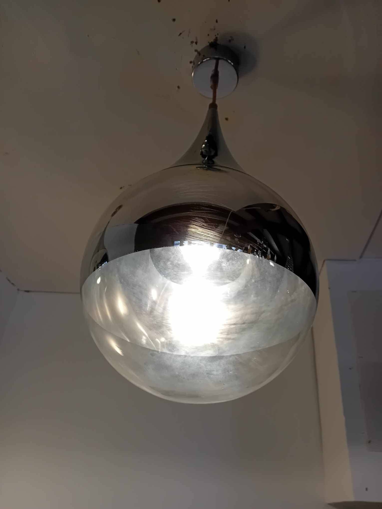 Pair of space art pendants from the 80s.