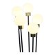 Five-globe opaline glass floor lamp by Arlus
