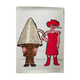 Original poster "Feminism" Raymond Savignac 49x68cm 1976