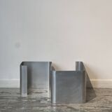 Ensemble d'étagères murales ZigZag par Joëlle Ferlande & François Monnet pour Kappa Uginox années 1970