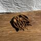 Small spoon, round kitchen utensil in teak L16 D2