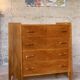 Commode vintage 1950/60 en placage de chêne