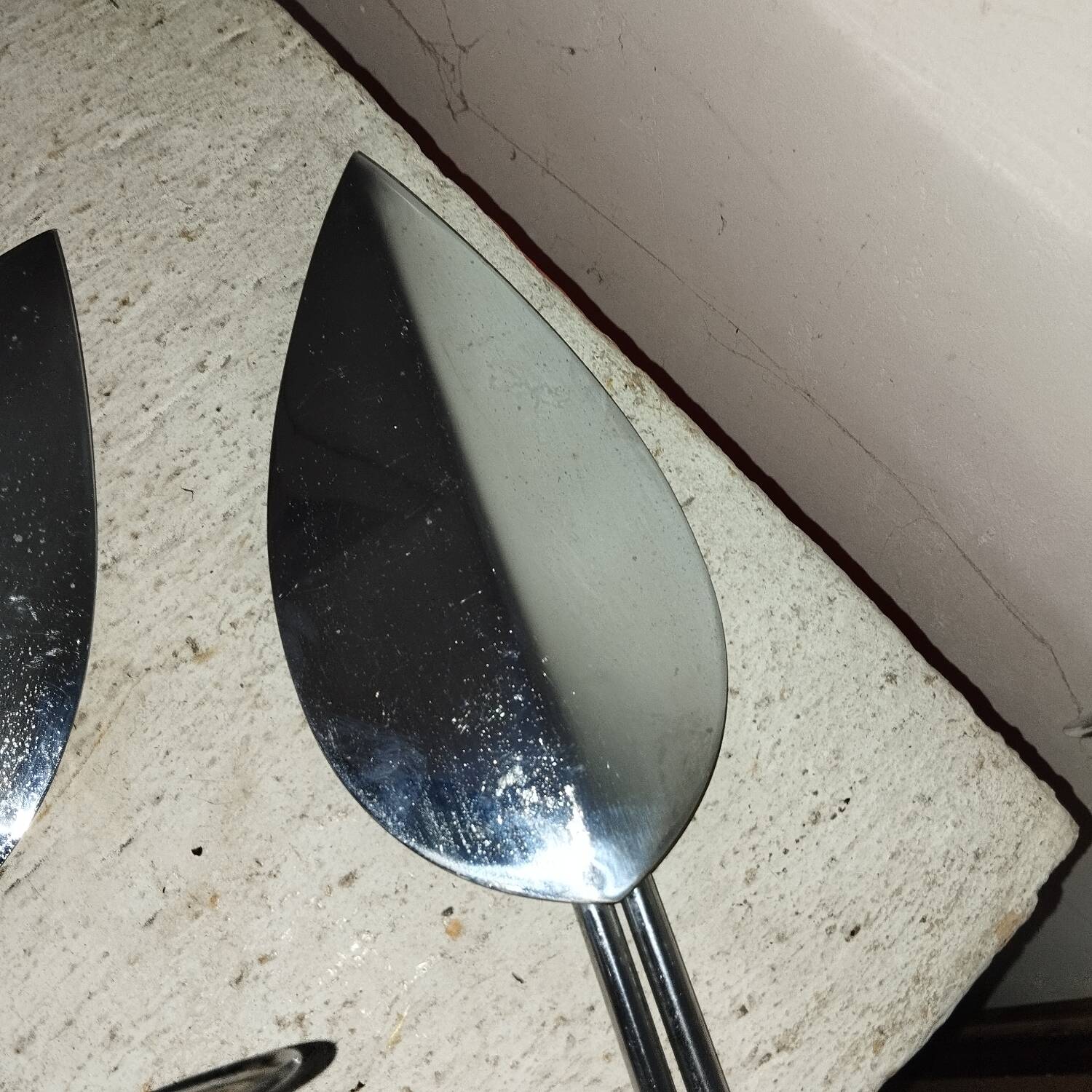 2 chrome candlestick wall lights from the 70s