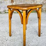 Bistro stool, curved wood by Stella, circa 1950s