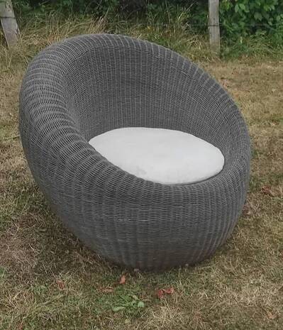Rattan armchair