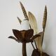 Vintage wall light with golden wheat ears Maison Masca Florence 70s