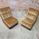 Paire de chauffeuse vintage