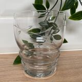 Set de 6 verres à vin en verre gravé