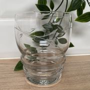 Set of 6 engraved glass wine glasses