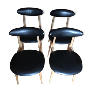 Suite de 4 chaises des années