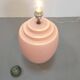 Large Pink Ceramic Table Lamp from Kostka, France, 1970s