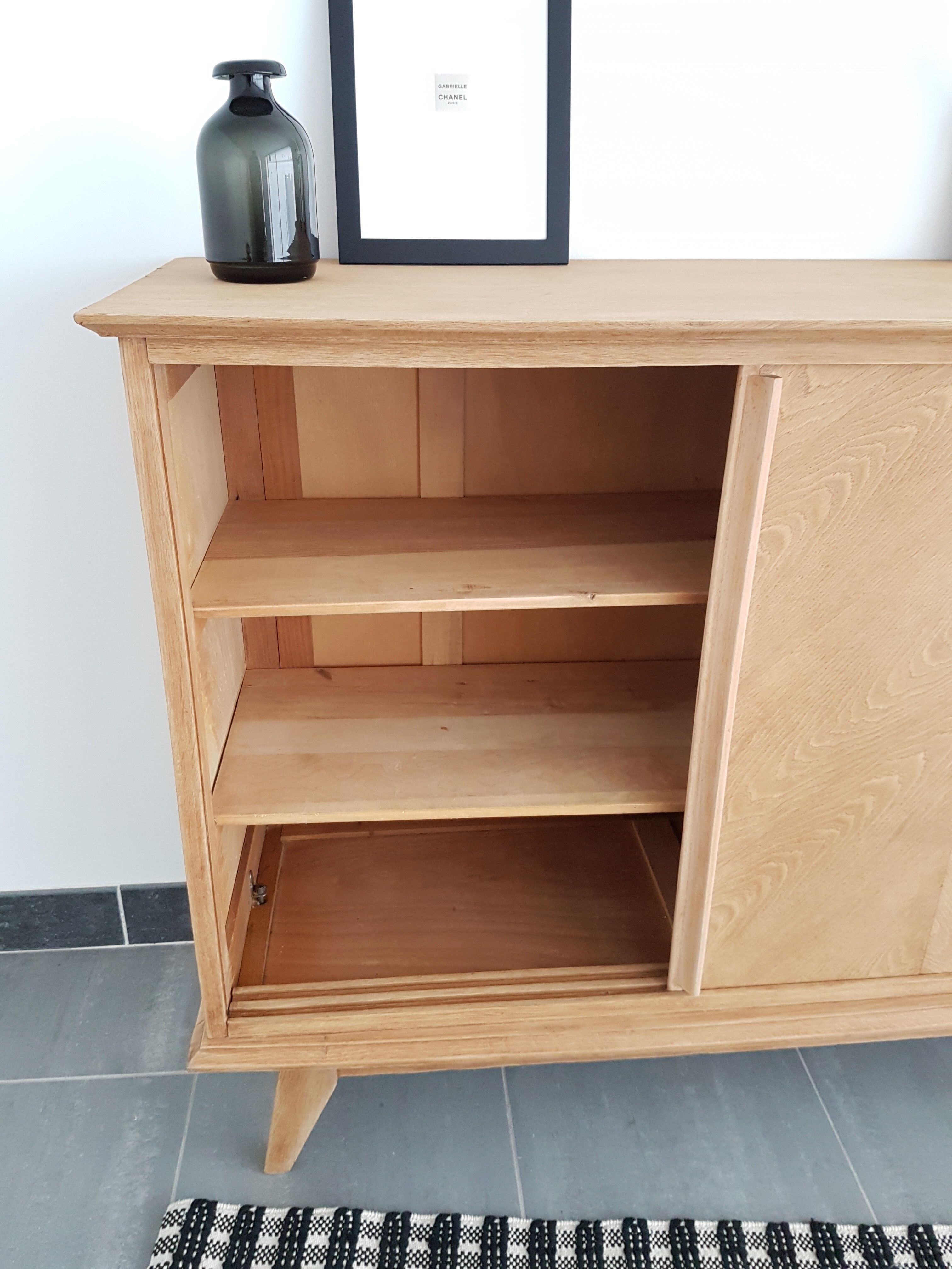 Vintage sideboard sliding doors