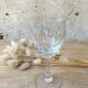 5 verres à pied "fleur"