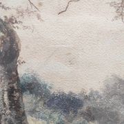 View of a Lake, 19th Century Framed Watercolor