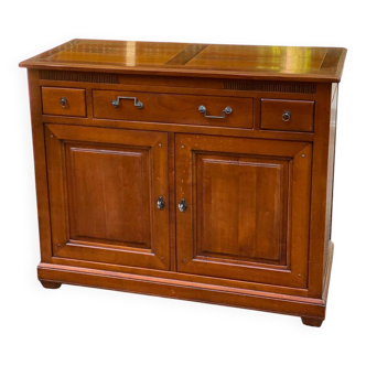 Louis XVI sideboard in solid wood, 19th century, 2 doors, 115cm