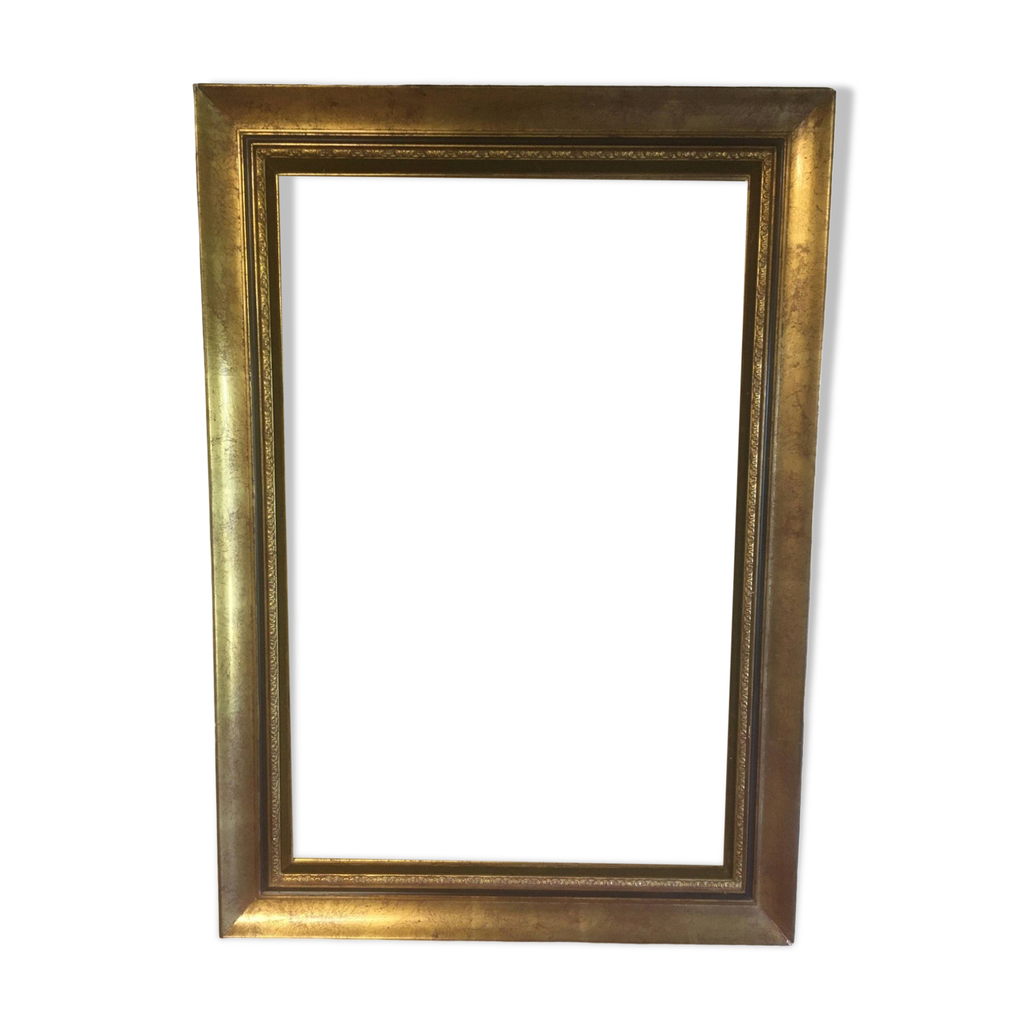 Golden frame in wood and stucco 110x78
