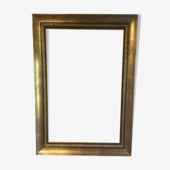 Golden frame in wood and stucco 110x78