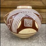 Pair of 2-handled ball vases by Hélène Moisand circa 1950