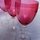 6 Verres à eau / vin cristal rose epoque 1900 Val St Lambert