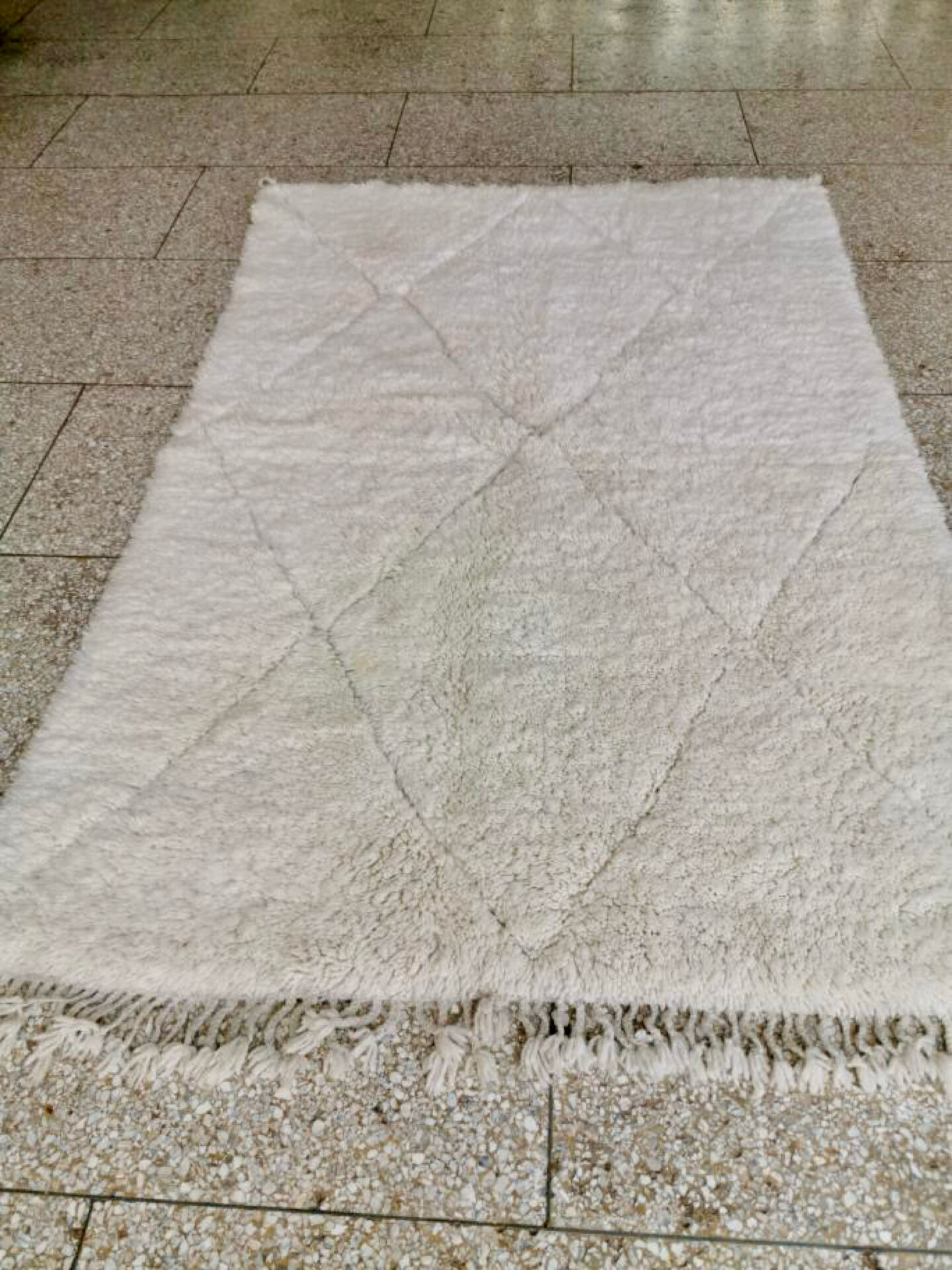 Ecru Berber rug