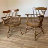 Pair of Windsor armchairs