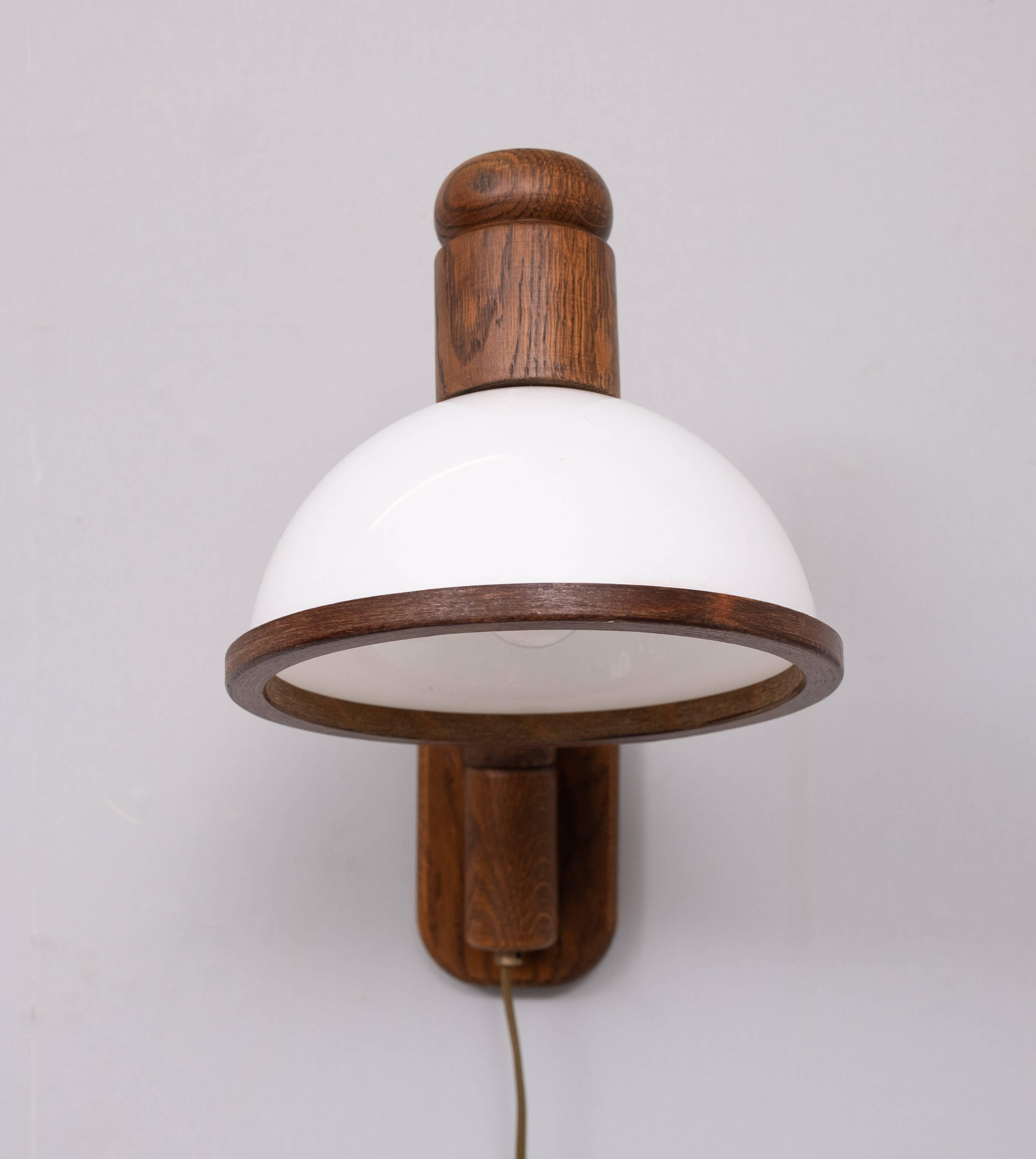 Steinhauer set Oak wood Wall lamps 1970s