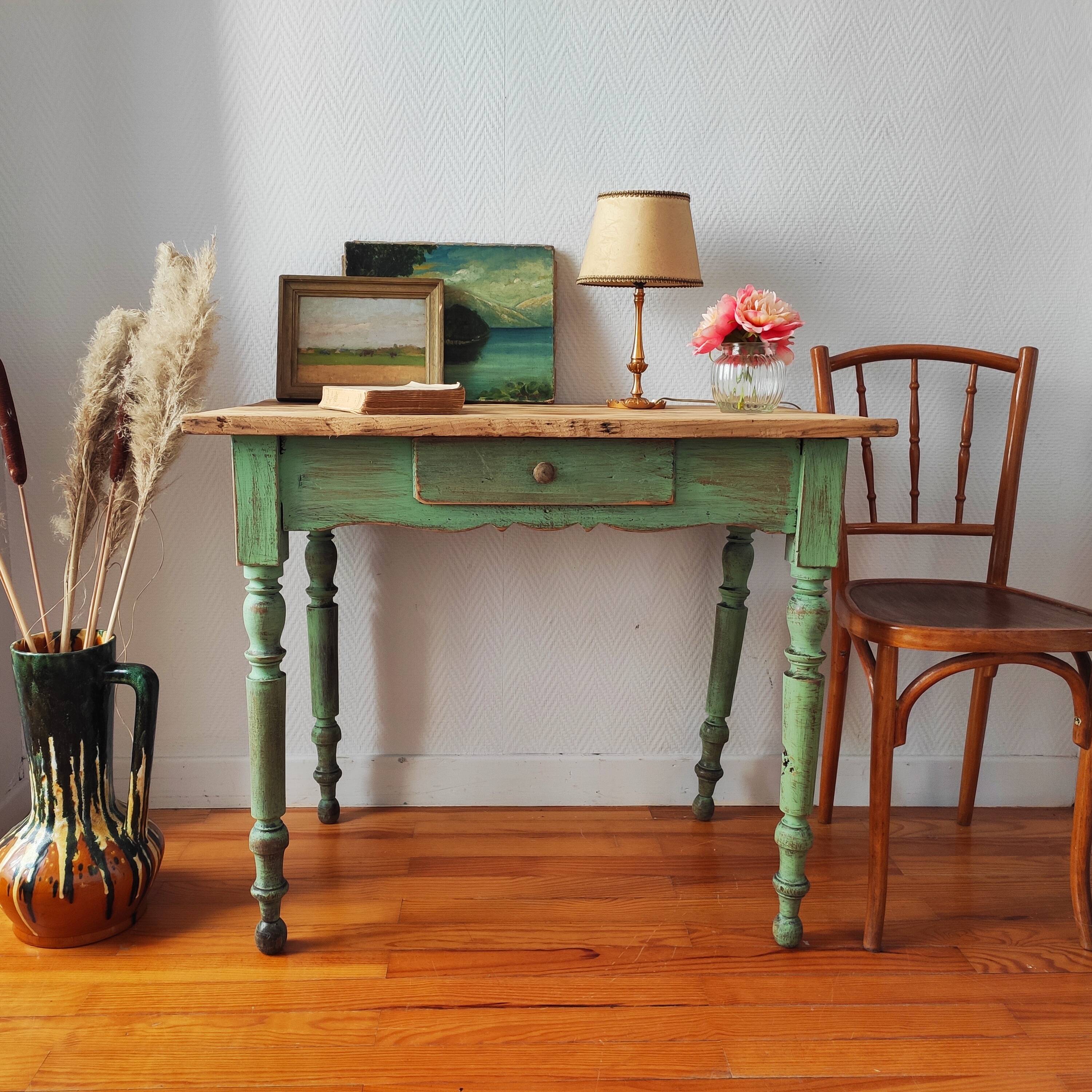 Small old patinated farm table