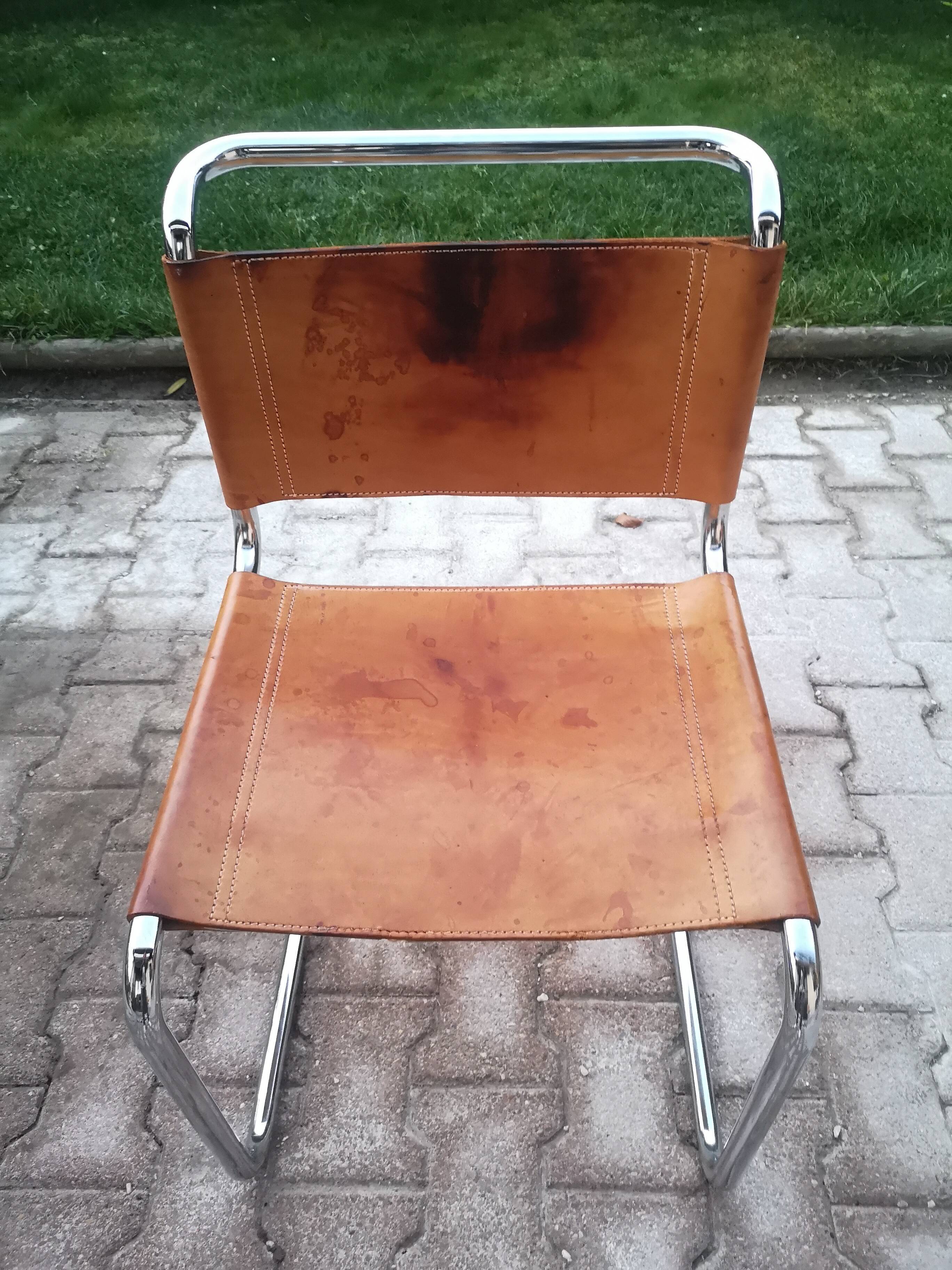 Lot of 2 chairs Marcel Breuer model b33