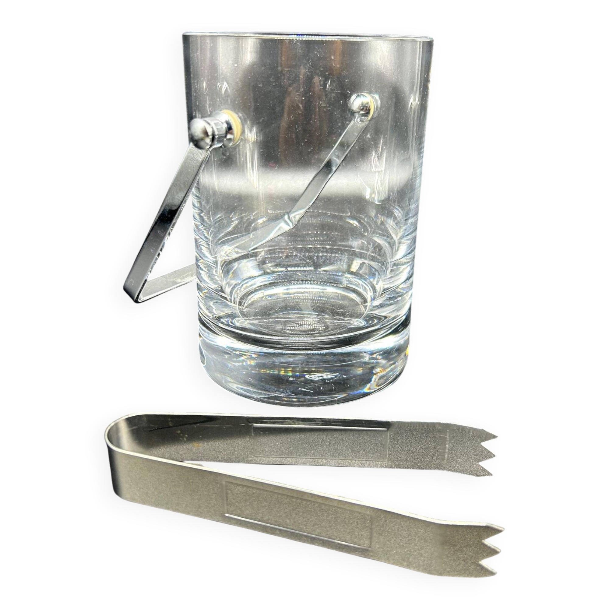 crystal ice bucket 1970