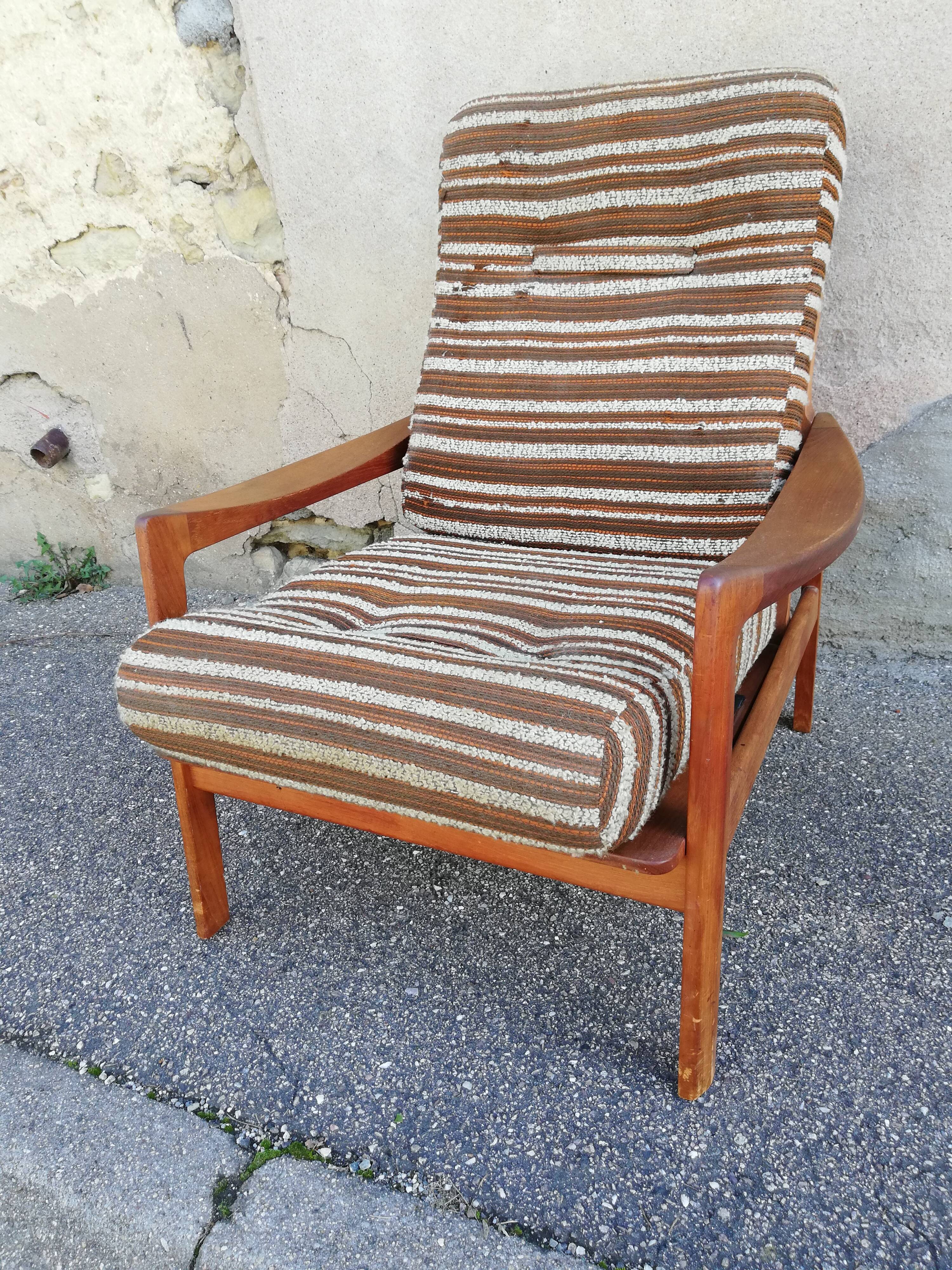 Scandinavian teak armchair