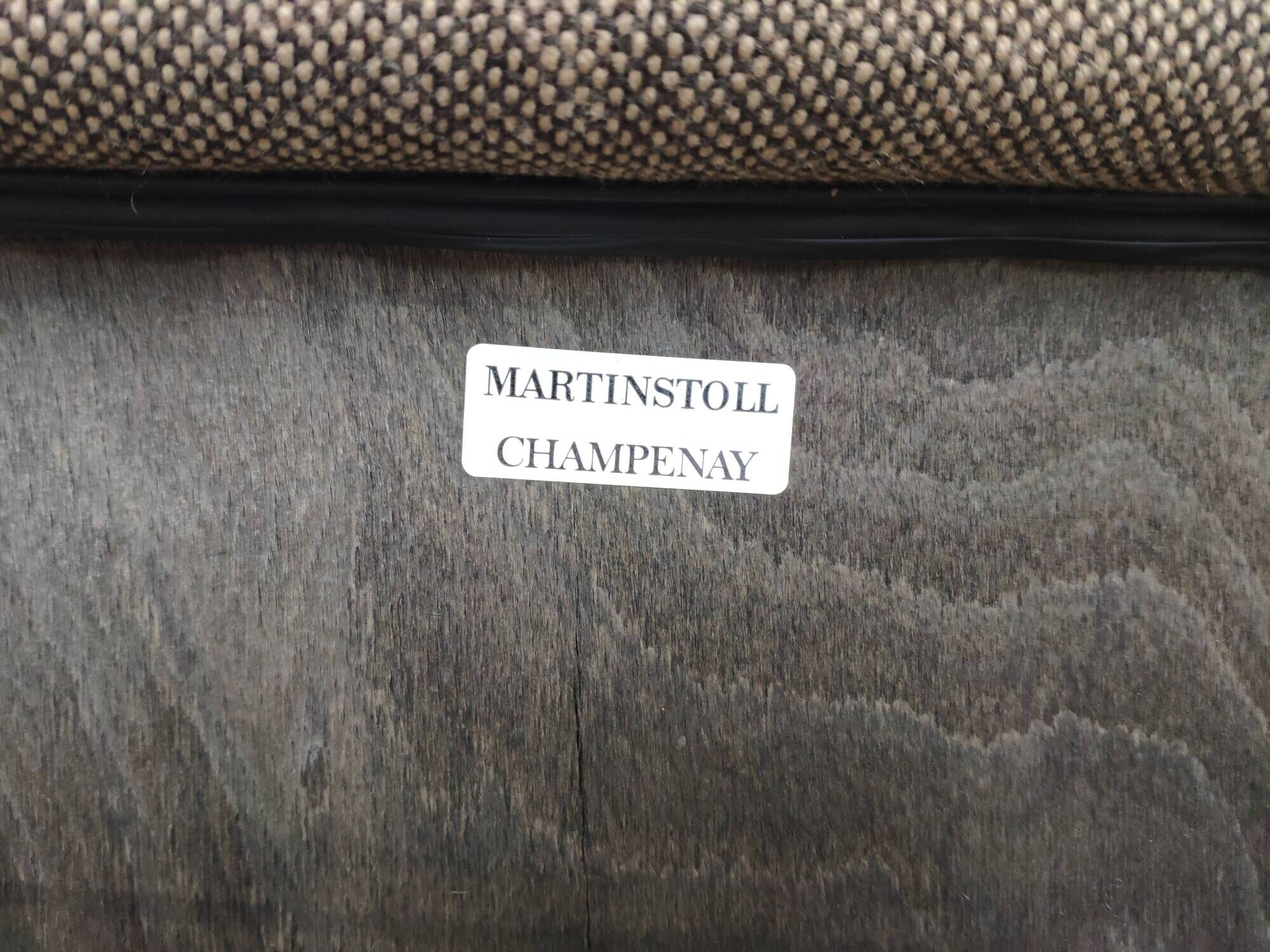 Martin Stoll Champenay vintage office chair metal and fabric
