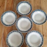 Set of 6 vintage soup plates