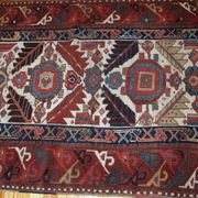 Handmade antique collectible Northwest Persian runner 4' x 14.3' (122cm x 436cm) 1840s - 1B658