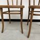 Duo de chaises bistrot anciennes Thonet avec estampille