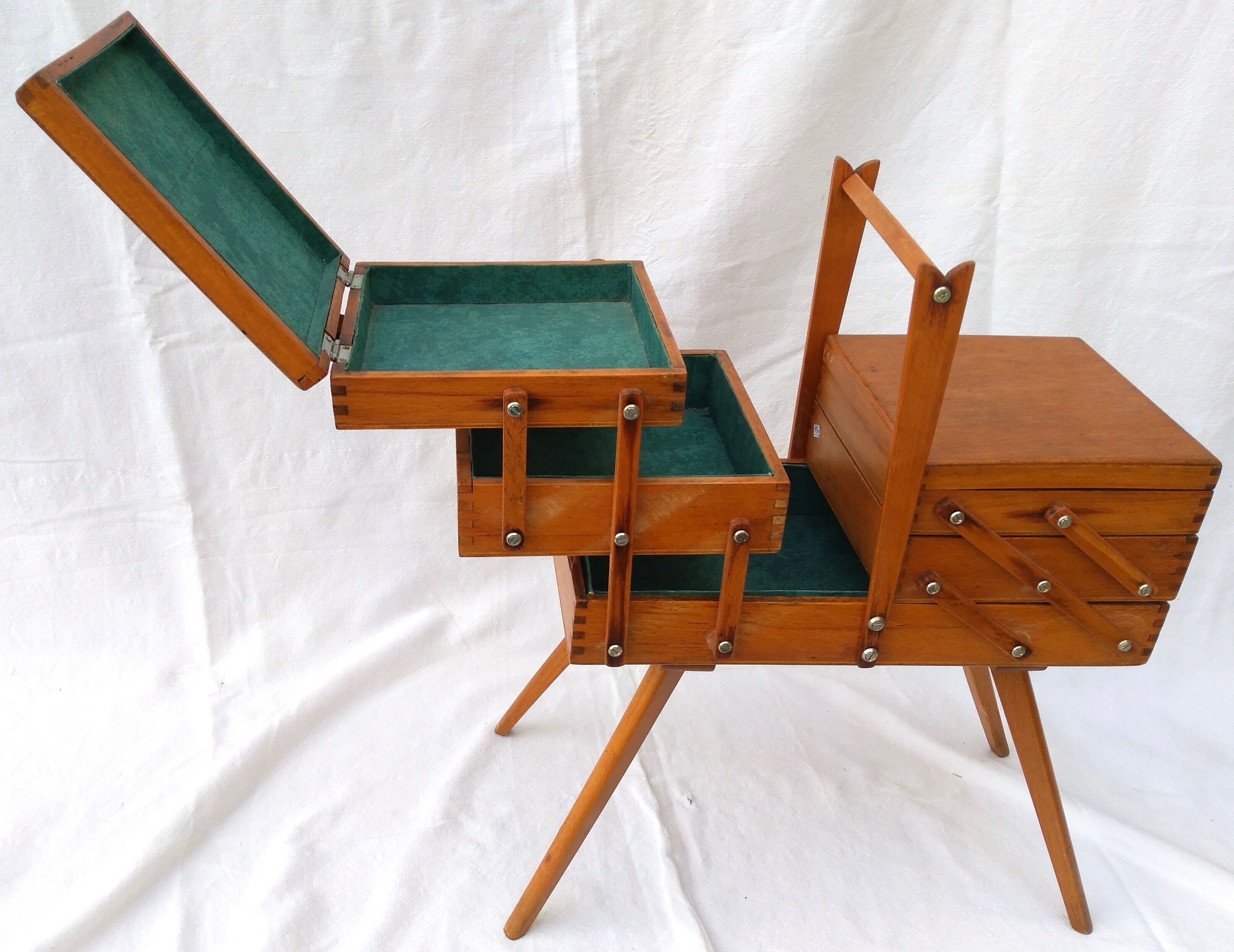 seamstress sewing box worker