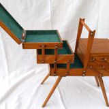 seamstress sewing box worker