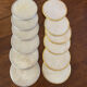 Set of 12 coasters in mother-of-pearl and gilded metal
