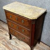 Louis XV style ladies' chest of drawers in marquetry circa 1850