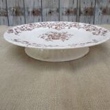 Long-field standing plate with floral ribbon decor