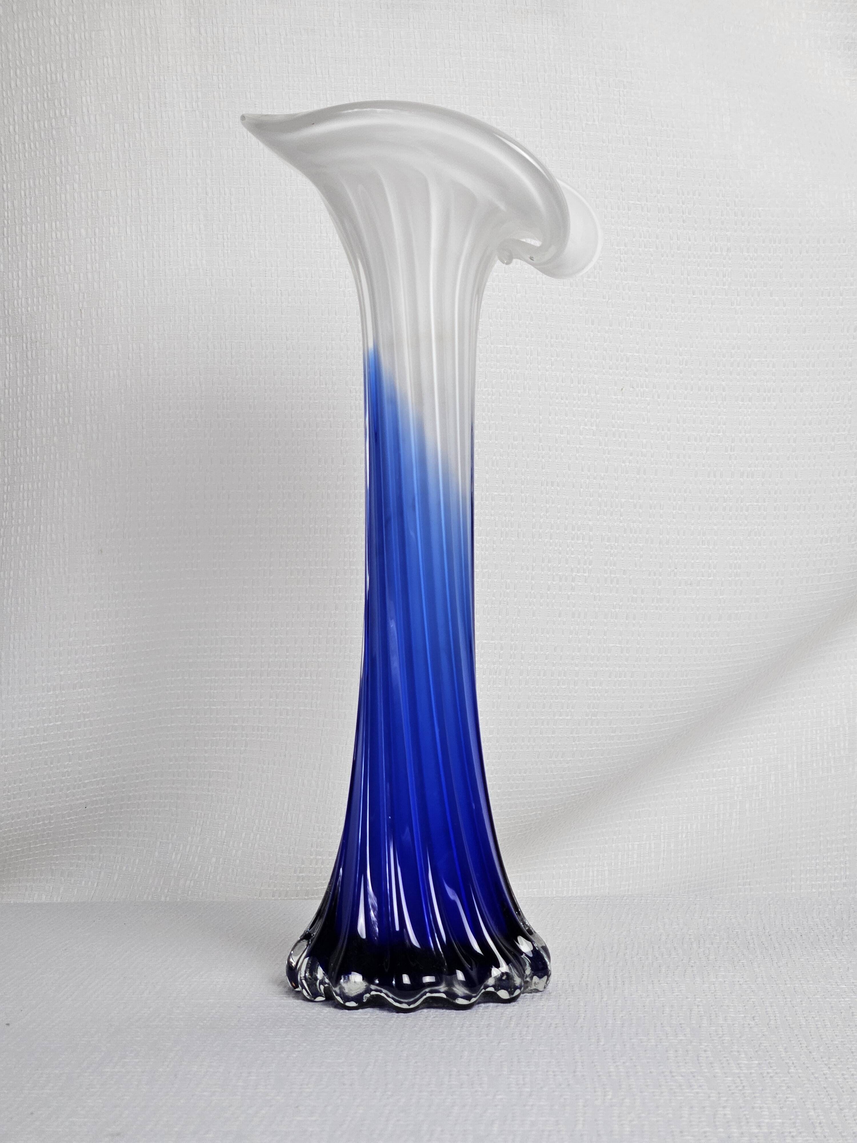 Murano vase "Calla Lily" by Jack in the Pulpit vintage